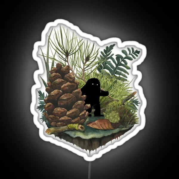 Tiny Sasquatch RGB Neon Sign