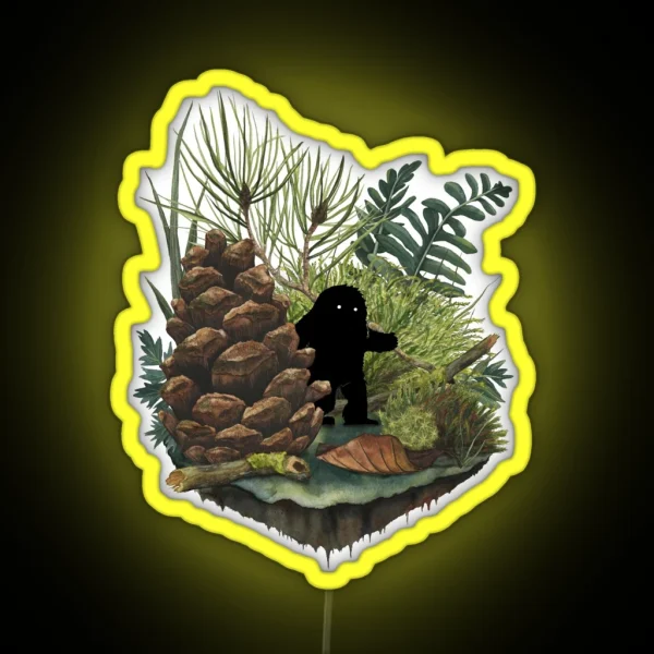Tiny Sasquatch RGB Neon Sign