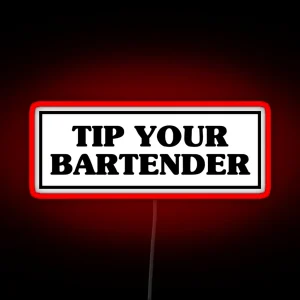 Tip Your Bartender RGB Neon Sign