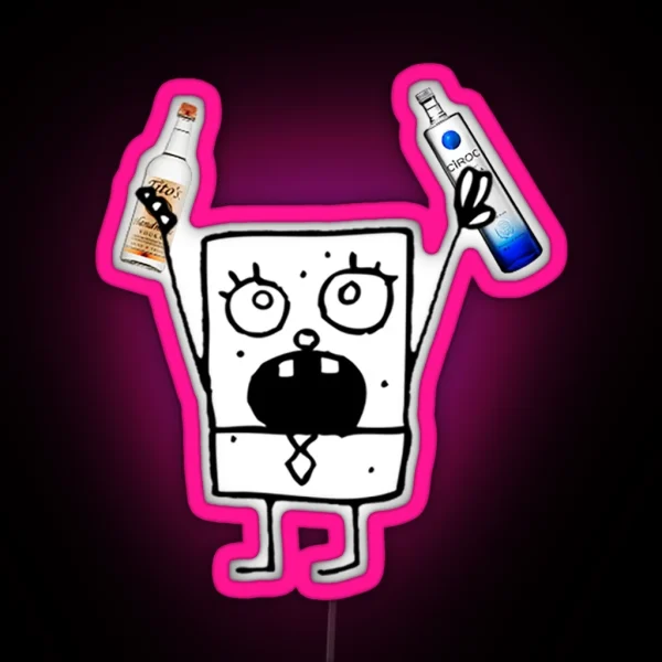 Tipsy Doodlebob RGB Neon Sign