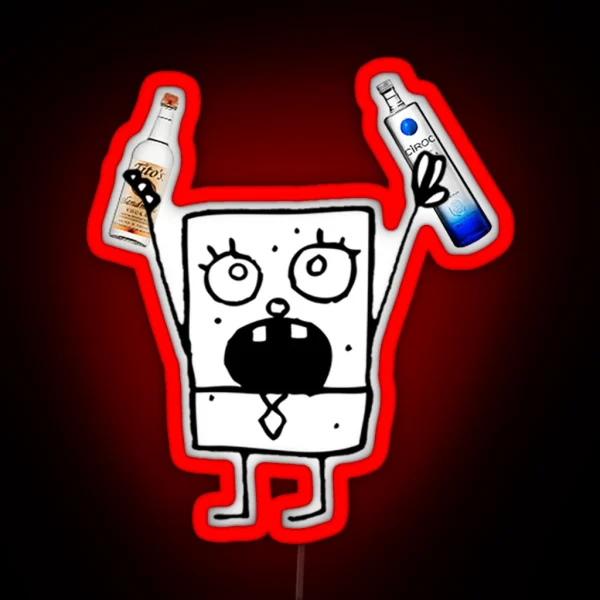 Tipsy Doodlebob RGB Neon Sign