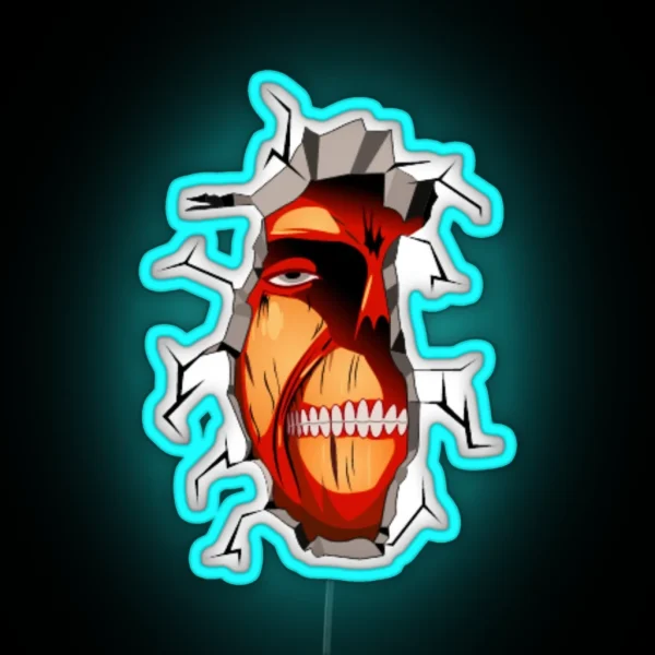 Titan In The Wall RGB Neon Sign