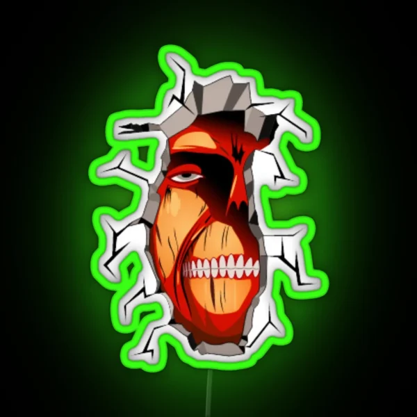 Titan In The Wall RGB Neon Sign