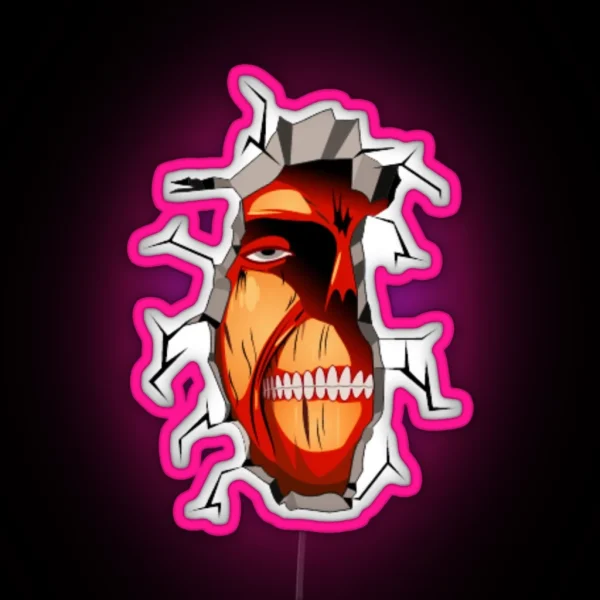 Titan In The Wall RGB Neon Sign