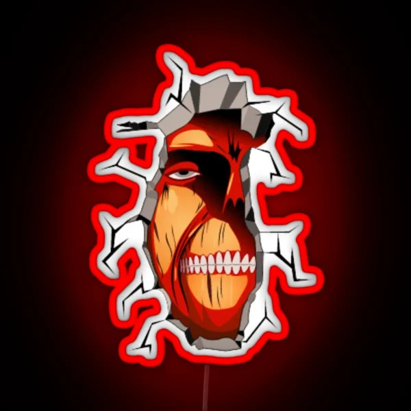 Titan In The Wall RGB Neon Sign
