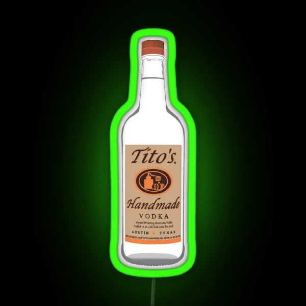 Tito S Vodka RGB Neon Sign