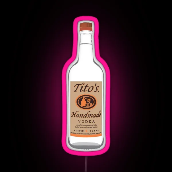 Tito S Vodka RGB Neon Sign
