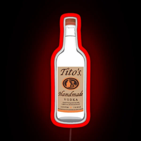 Tito S Vodka RGB Neon Sign