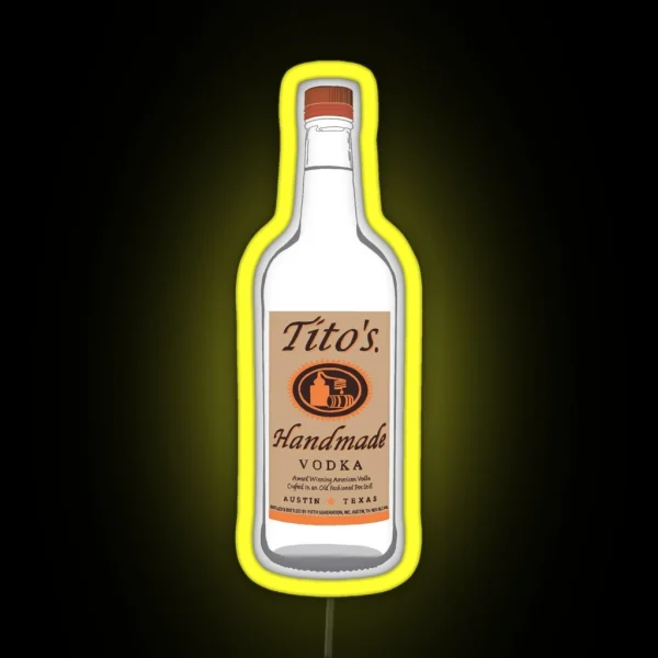 Tito S Vodka RGB Neon Sign