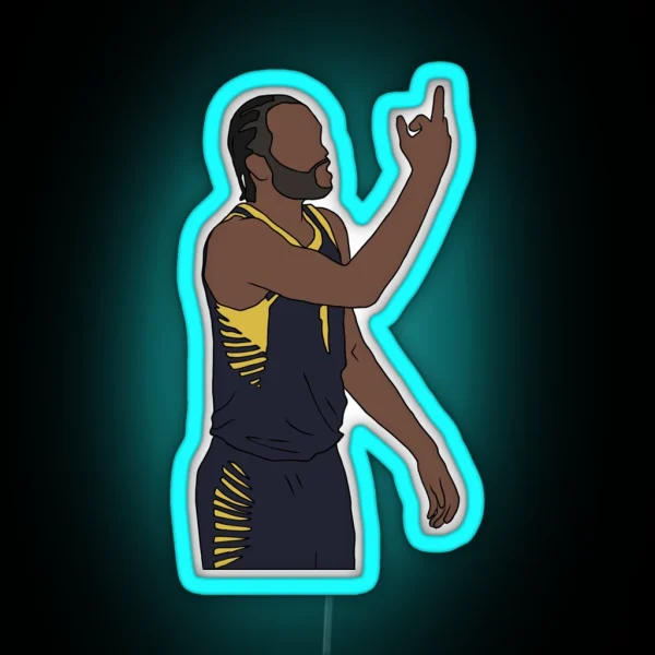 TJ Warren Middle Finger RGB Neon Sign