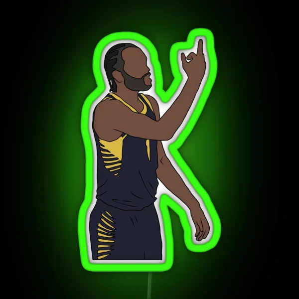TJ Warren Middle Finger RGB Neon Sign