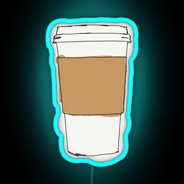To Go Coffe Cup RGB Neon Sign