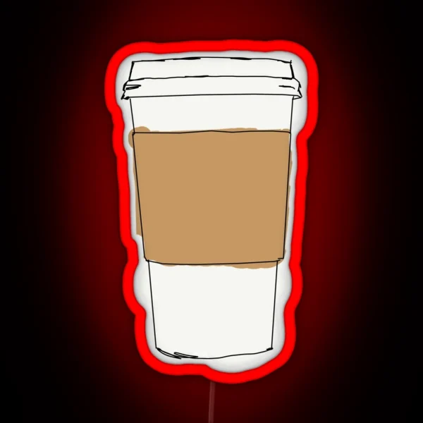 To Go Coffe Cup RGB Neon Sign