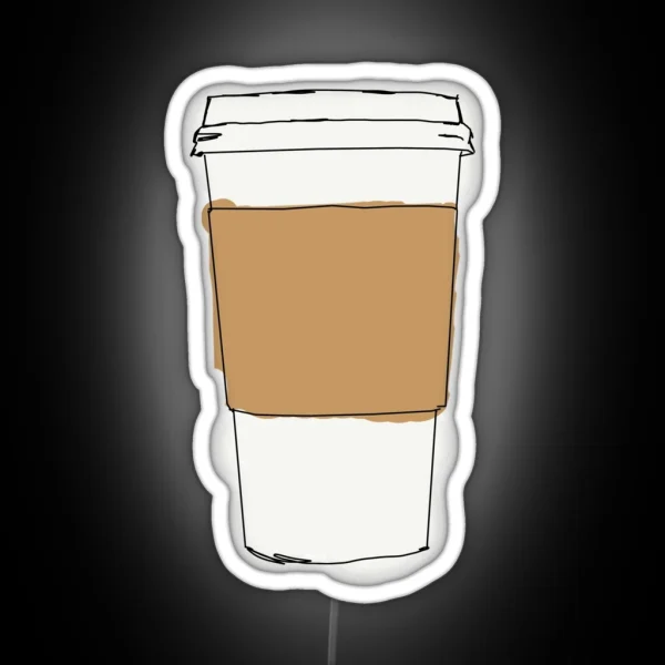 To Go Coffe Cup RGB Neon Sign