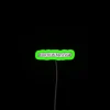 Dreamy living space decorative wall art with colorful glowing signs.