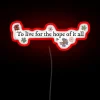 Hope Fueled Dreams Ephemeral Magic Wall Sign in Vibrant Neon Colors