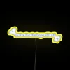Blue RGB Neon LED Sign for Inspirational Home Decor Ambiance