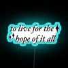 Bold Neon Sign for Optimism and Hope in Dark Spaces
