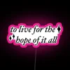 Neon Canvas Sign Art with Vibrant RGB Light Installation Kit