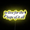 Colorful Inspiring LED Sign with RGB Neon Art Display