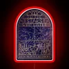 Stellar Motivation: Dreams Answered in Vibrant Neon Cosmic Signage Accent