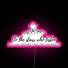 Minimalist print RGB neon sign for dreamers and star gazers