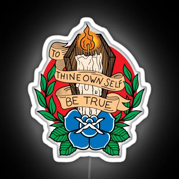To Thine Own Self Be True AA NA Recovery RGB Neon Sign