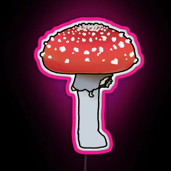 Toad Stall Fly Agaric Amanita Muscaria RGB Neon Sign
