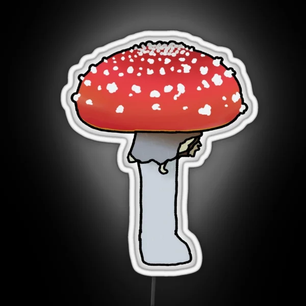 Toad Stall Fly Agaric Amanita Muscaria RGB Neon Sign