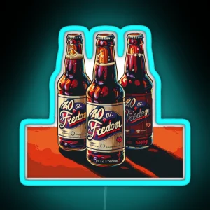 Toast To Liberation Get Tipsy With Our 40 Oz To Freedom 6 Pack Collection RGB Neon Sign