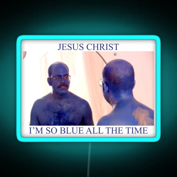Tobias Funke Funeral Phoebe Bridgers RGB Neon Sign