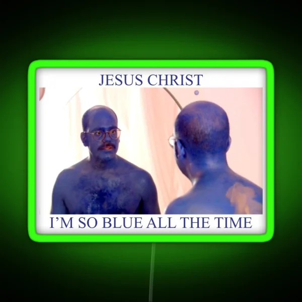 Tobias Funke Funeral Phoebe Bridgers RGB Neon Sign