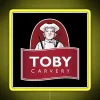 Vibrant RGB LED digital display for Toby Carvery restaurant decoration interior.
