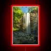 Vibrant RGB LED lighting showcases breathtaking beauty of Toccoa Falls