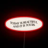 Vibrant RGB neon wall sign to brighten up your space daily.