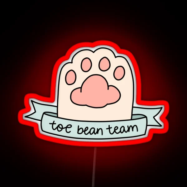 Toe Bean Team RGB Neon Sign