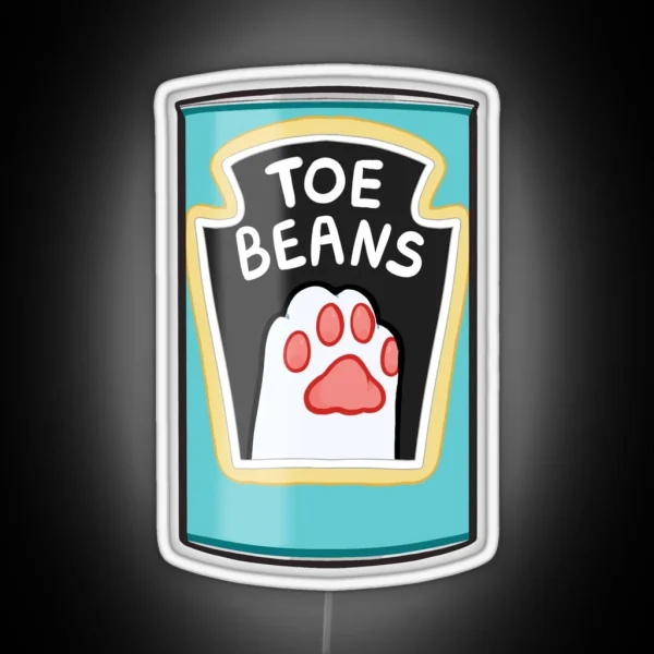 Toe Beans Tin RGB Neon Sign