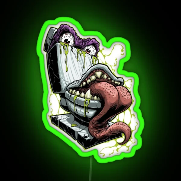 TOILET TERROR RGB Neon Sign