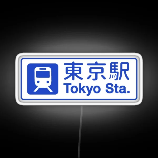 Tokyo Stations Sign Japan Japanese Souvenir Travel Trip RGB Neon Sign