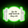 RGB Neon Sign with Tolerate It Lyrics Home Decor Quote