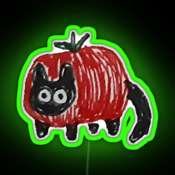 Tomato Cat RGB Neon Sign