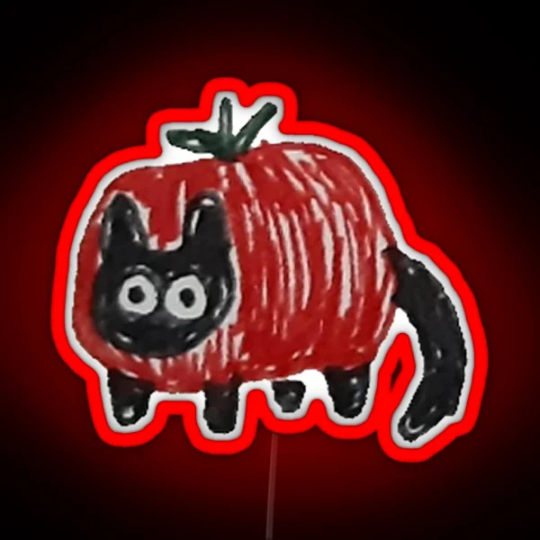 Tomato Cat RGB Neon Sign
