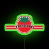 RGB Neon Tomato Mart Sign for Modern Restaurant Decorations Inspiration
