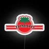 Vibrant Neon Tomato Sign with Color-Changing RGB LED Lighting Accents