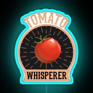 Tomato Whisper Gardener Garden Vegetable Gift RGB Neon Sign