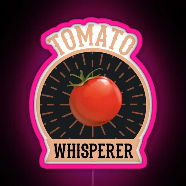 Tomato Whisper Gardener Garden Vegetable Gift RGB Neon Sign