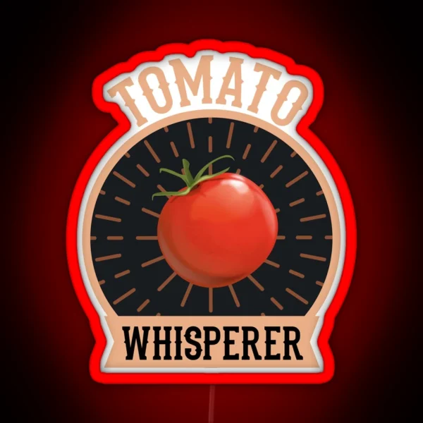 Tomato Whisper Gardener Garden Vegetable Gift RGB Neon Sign
