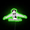 Vintage Neon Tombstone Sign with RGB Color Change Option Available