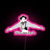 RGB LED tombstone personalized neon sign with customizable color options.