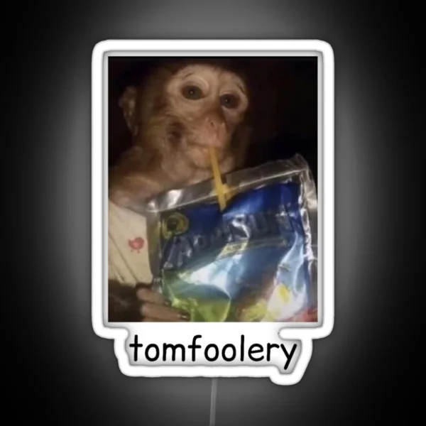 Tomfoolery Funny Monkey RGB Neon Sign